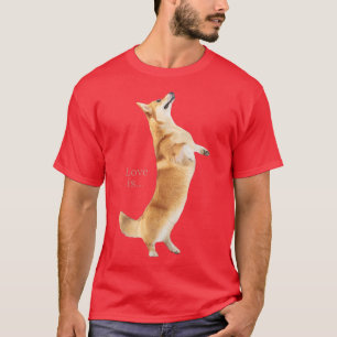 Corgi Shirt Liebe ist Hund Mama Vater T-Shirt Welp