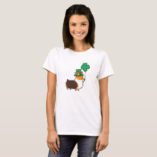 Corgi-Shirt St. Patricks rotes Tricolor Tages T-Shirt