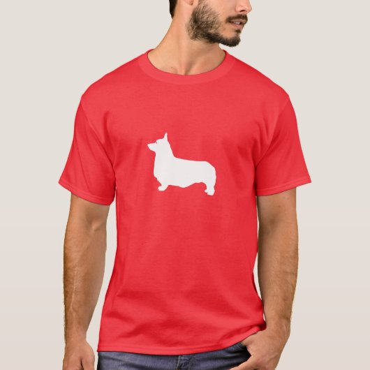 Corgi-Silhouette-T - Shirt (Vorderseite)