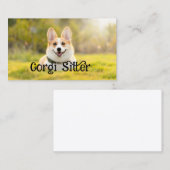 Corgi-Sitter Visitenkarte (Vorne/Hinten)