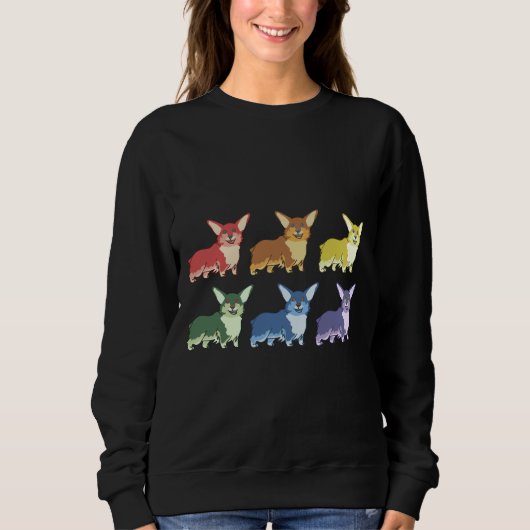 Corgi Skittles Sweatshirt (Vorderseite)