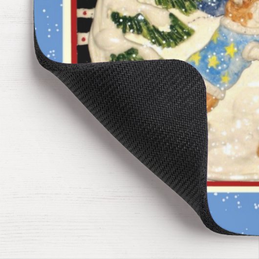 Corgi Snowman Mousepad (Ecke)