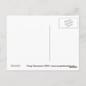 Corgi Snowman Postcard Postkarte (Rückseite)