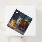 Corgi Snowy Sleigh Weihnachtsdekor Geschenkanhänger (Beispiel)