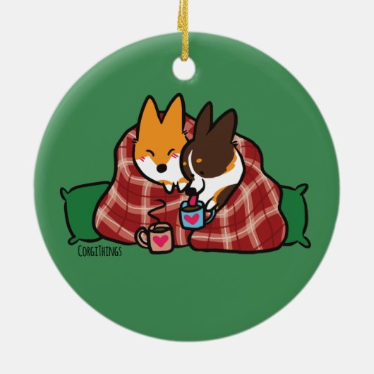 Corgi Snuggles Ornament (Hinten)