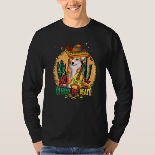 Corgi Sombrero Cinco De Mayo Mexican Dog Men Women T-Shirt