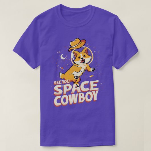 Corgi Space Cowboy von Tobe Fonseca T-Shirt (Design vorne)