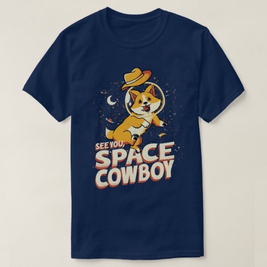 Corgi Space Cowboy von Tobe Fonseca T-Shirt (Design vorne)