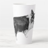 Corgi Spark im Schneelicht Milchtasse (Vorderseite)