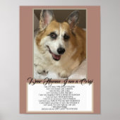 Corgi Speaks Poster (Vorne)