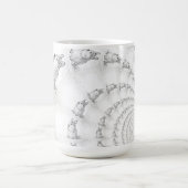 Corgi Spiral Muster große Tasse (Mittel)