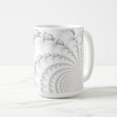 Corgi Spiral Muster große Tasse (VorderseiteRechts)