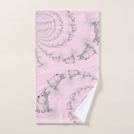 Corgi Spiralhandtuch Handtuch (Handtuch)