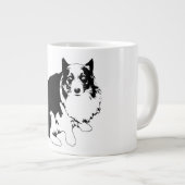 "Corgi Spiralnotebook" "Daily Plans Journal" "sof Jumbo-Tasse (Vorderseite Rechts)