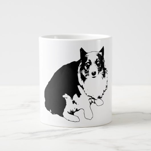 "Corgi Spiralnotebook" "Daily Plans Journal" "sof Jumbo-Tasse (Vorderseite)