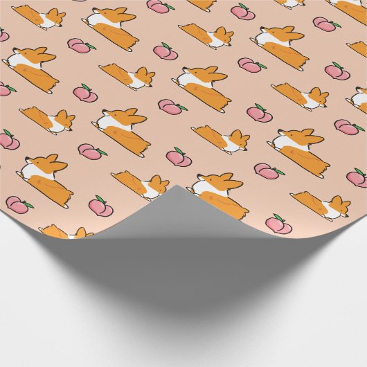 Corgi Sploot Packpapier | CorgiThings (Ecke)