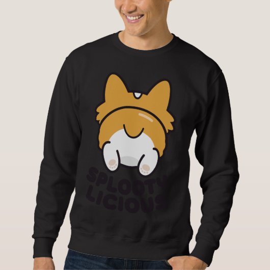 Corgi Splooting 388 Sweatshirt (Vorderseite)