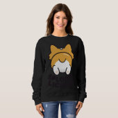 Corgi Splooting 388 Sweatshirt (Vorne ganz)