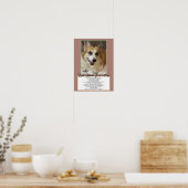 Corgi spricht poster (Küche)
