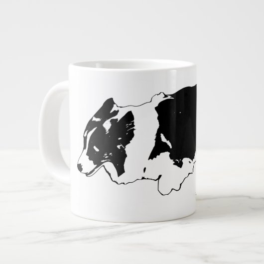 Corgi-Sprint, Winterglanz Jumbo-Tasse (Vorderseite Links)