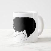 Corgi-Sprint, Winterglanz Jumbo-Tasse (Vorderseite Rechts)