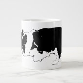 Corgi-Sprint, Winterglanz Jumbo-Tasse (Vorderseite)