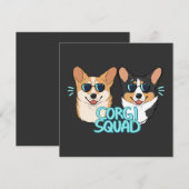 Corgi Squad  The Doctor And The Queen Einladung (Vorne/Hinten)
