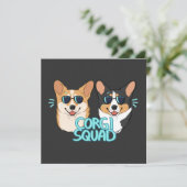 Corgi Squad  The Doctor And The Queen Einladung (Stehend Vorderseite)