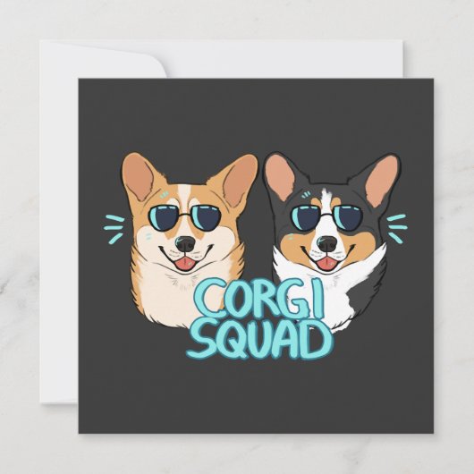 Corgi Squad  The Doctor And The Queen Einladung (Vorderseite)