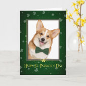 Corgi St. Patricks Day Card Karte (Gelbe Blume)