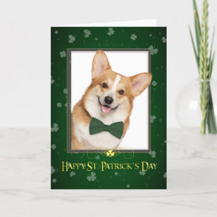 Corgi St. Patricks Day Card Karte