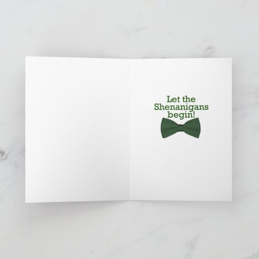 Corgi St. Patricks Day Card Karte (Innenseite)