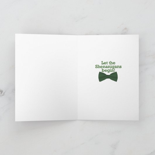 Corgi St. Patrick's Day Card Karte (Innenseite)
