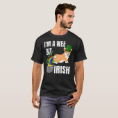 Corgi St. Patricks Day Ich bin ein bisschen Irisch T-Shirt (Vorne ganz)