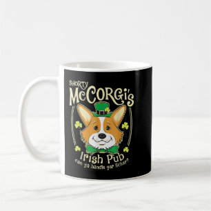 Corgi St. Patrick's Day Kaffeetasse