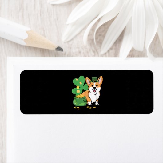 Corgi St Patricks Day mit Leprechaun Hat (Insitu)