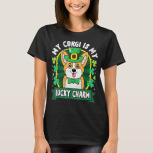 Corgi St. Patricks Glücksbringer Mama Papa T-Shirt
