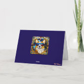Corgi Stains Glass Karte (Rückseite)