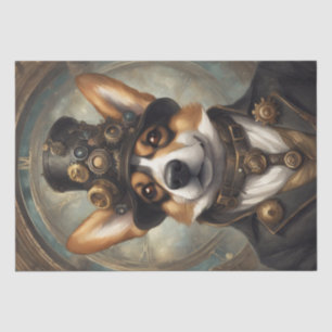 Corgi Steampunk Dreams: Eine mechanische Entkopplu Seidenpapier
