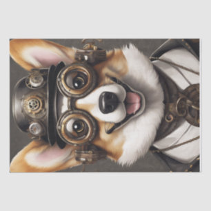 Corgi Steampunk Dreams: Eine mechanische Entkopplu Seidenpapier