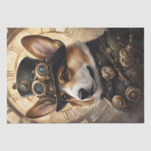 Corgi Steampunk Dreams: Eine mechanische Entkopplu Seidenpapier