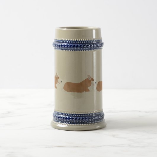 Corgi Stein Bierglas (Mittel)