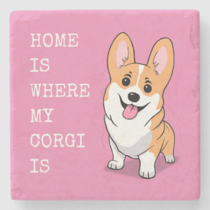 Corgi Steinuntersetzer