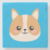 Corgi Steinuntersetzer (Vorderseite)