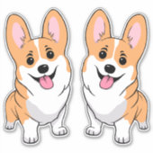 Corgi Sticker (Vorderseite)