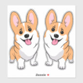 Corgi Sticker (Blatt)