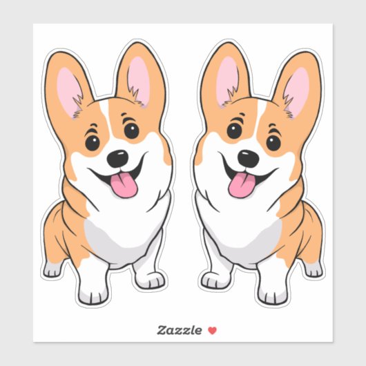 Corgi Sticker (Blatt)