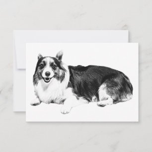 Corgi stille Dankbarkeit Dankeskarte