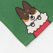 Corgi-Strumpf-Fleece-Decke Fleecedecke (Ecke)