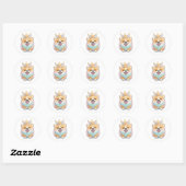 Corgi Sunshine Sticker (Blatt)